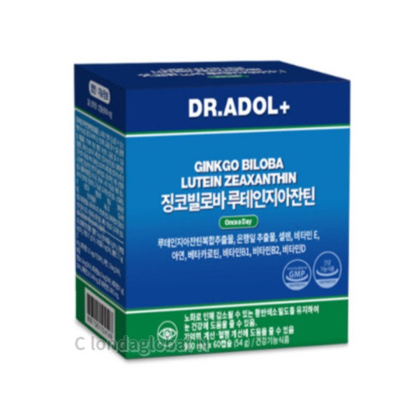 Dr. Adol Ginkgo biloba lutein zeaxanthin eye supplement 60 tablets
