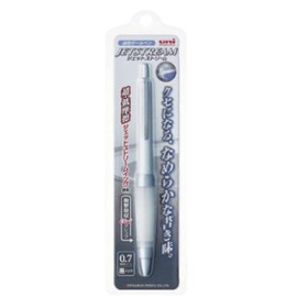 Uni Alpha-Gel Jetstream 0.7 mm Ball Point Pen, Silver Body, Black Ink (SXN1000071P26)