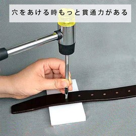 Zthluyc Leather Punch, Leather Hole Punch, Round Shape, 0.02 - 0.3 inches (0.5 - 7 mm), DIY Hole Punch, Set of 14, Silver