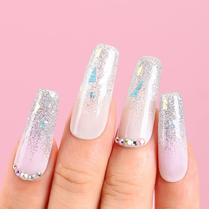 AIMEILI Soak Off U V LED Glitter Gel Nail Polish