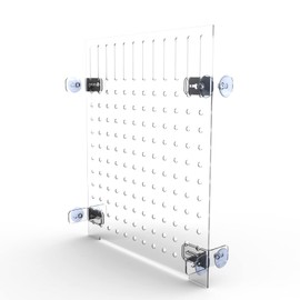 HingoFuni Aquarium Fish Tank Divider Acrylic Isolation Grid Board with Suction Cups Included Clear Fish Separator Transparent Plate Baffle Cover Blocking Fish Partition Net 30x40cm/11.81x15.74in