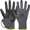 10 Pairs Rabbit Safety Superflex Grip Nitrile Work Gloves, Non-Slip