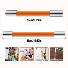RUIENGCOMM Universal Foaming Extension Hose 360° Free Bending Faucet Extension Hose Bathroom Faucet Extender Tap Hose Universal for Bathroom Sink Faucet for Bathroom and Tap Extender for Kitchen Sink