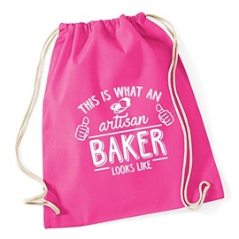 Hippowarehouse This Is What An Artisan Baker Looks Like Drawstring Cotton School Gym Bag 37cm x 46cm, 12 litres