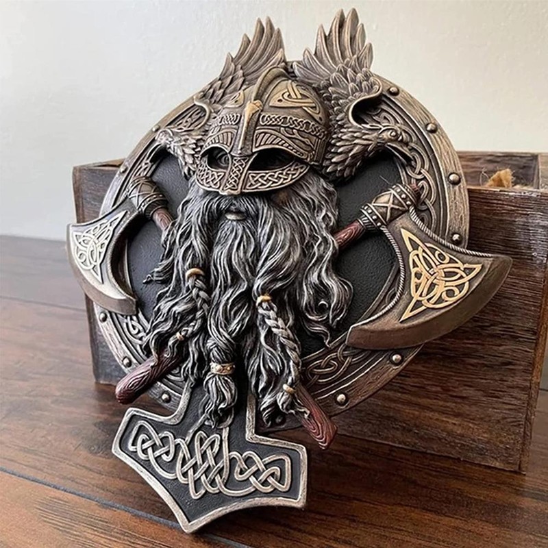 Wall Plaque Exquisite Hand Painted Resin Plaque Wall Sculpture for