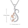 STARCHENIE Initial Necklace for Women Sterling Silver Letters 26 Alphabet