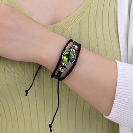 Morbuutii 2 Pcs Wicked Elphaba and Glinda Bracelet for Women, Wicked Merch Accessories Gifts (Bracelet)