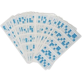 Pandiui23 620 Die Cut Bingo Cards for Traditional Bingo with 90 Balls (Blue)