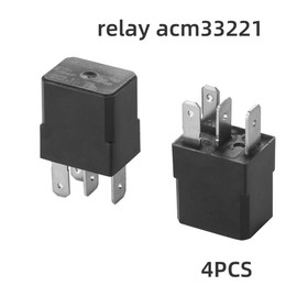 4pcs ACM33221 Automobile Relay Alternative for CM1A-R-12V-H78 UM4667730 M19 12V 4PIN Fuse Relay