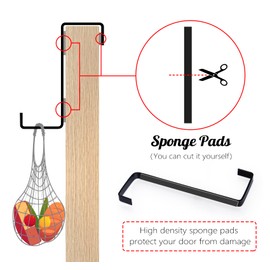 ilauke 8 Pack Over Door Hooks, Z-Shaped Reversible Door Hooks, Dual Head Single Over Door Hooks Fits 3.6 cm and 4.2cm Door Widths, Sturdy Metal Door Hanger Hold Up to 10kg (14cm)