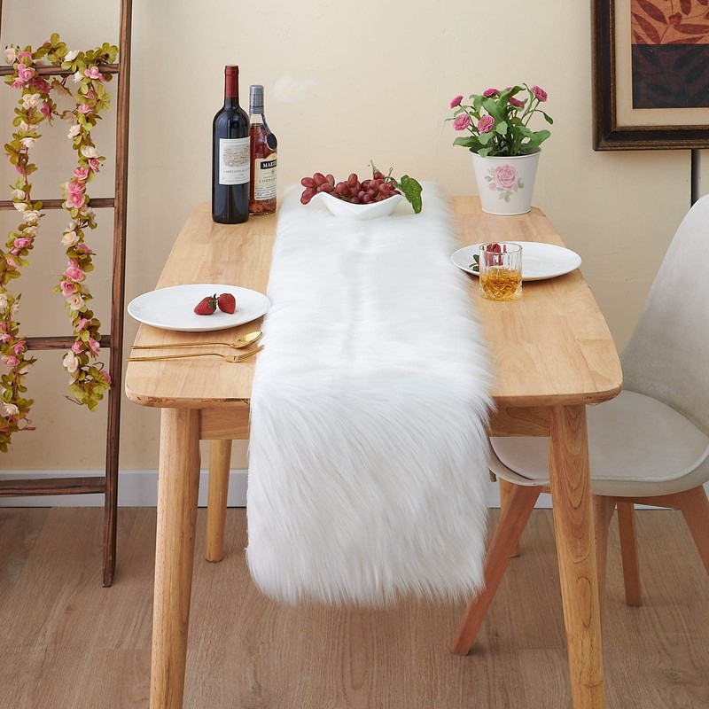 Table Runner, Easter Table Runner, Modern, White, Table Runner, Christmas,