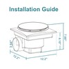 yanliangvich Bathroom Exhaust Fan with Light, 10 Inch Exhaust Fan