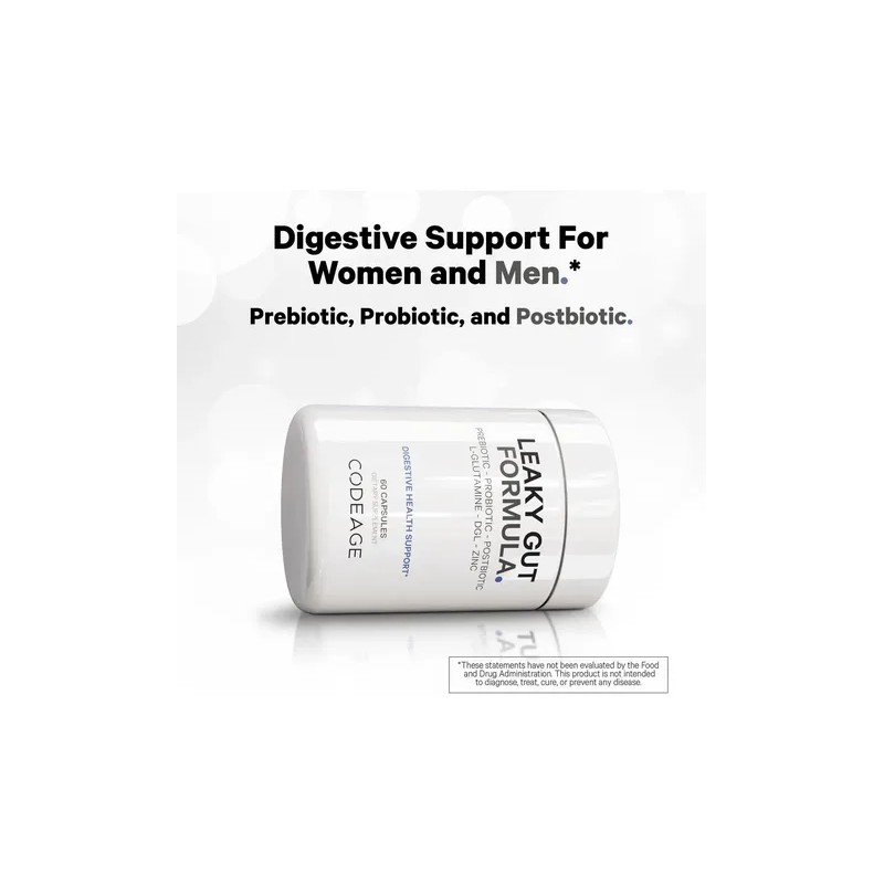 Codeage Leaky Gut Supplement Con L-glutamina