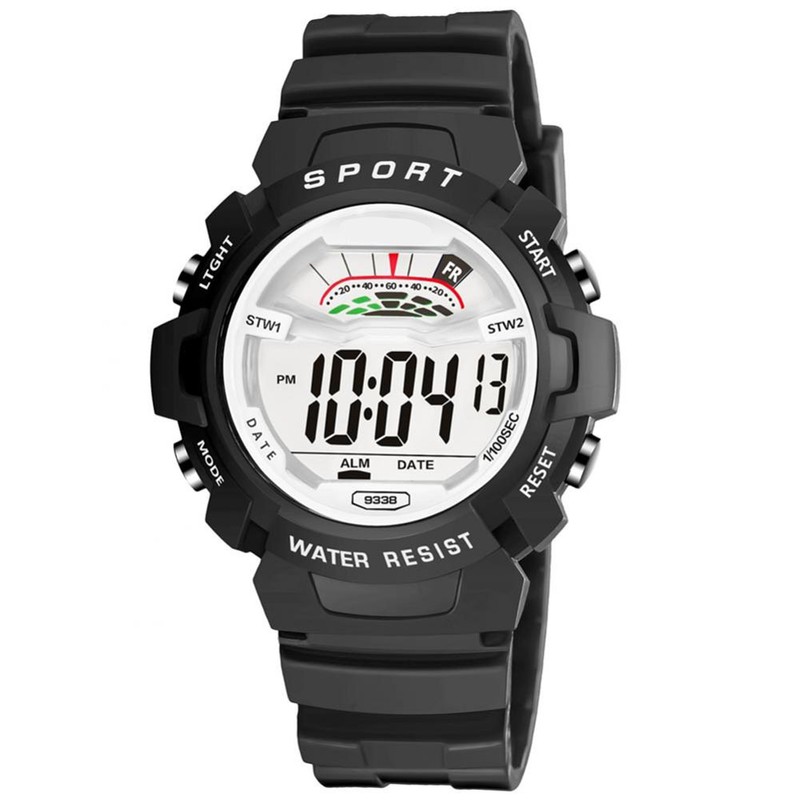 SYNOKE Students Fashionable Simple Multi functional Watch Electronic Wrist Watch(Black,