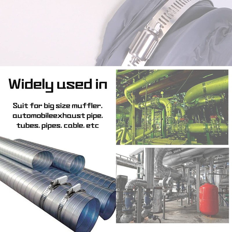 Gueenky Hose Clamp Endless 10.5 m Hose Tie Stainless Steel