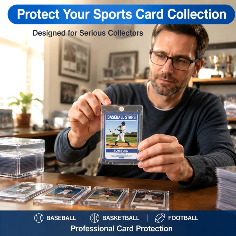 20 Count Magnetic Card Holder, 180pt One Touch Trading Case