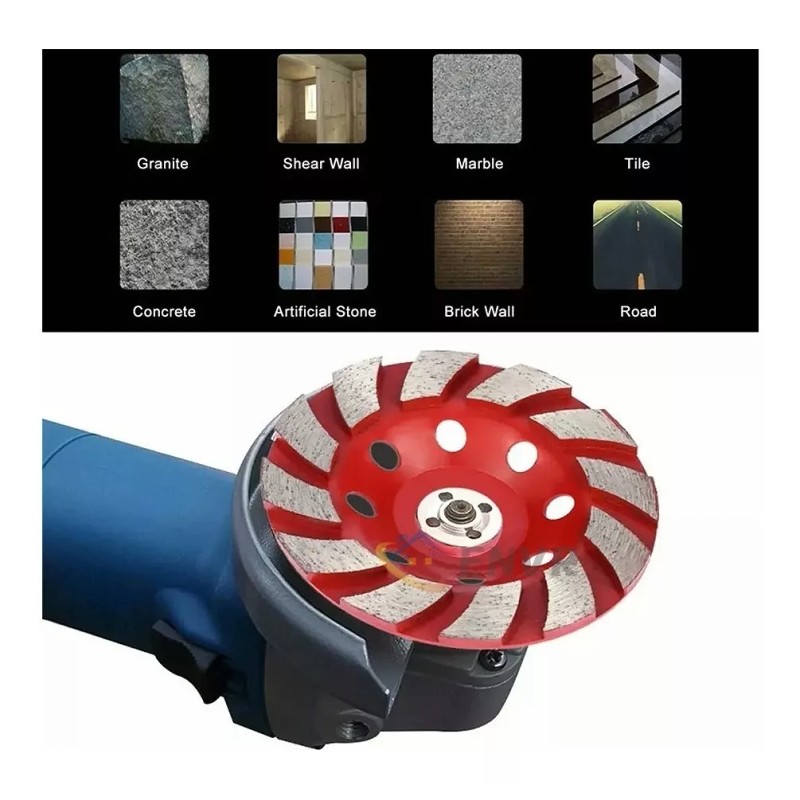 ENVR Disco Diamante Desbaste Copa 4 Pulgadas Granito, Mármol