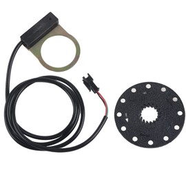 MAGT Electric Bicycle Pedal Assistant Sensor, 12 Magnets E-Bike PAS System Assistant Sensor Electric Bicycle Pedals Speed Sensor (Color : A)