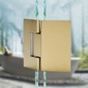 Heavy Duty Shower Glass Door Hinge,Solid One-Piece Precision Cast with