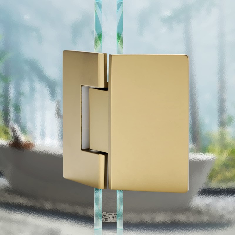 Heavy Duty Shower Glass Door Hinge,Solid One-Piece Precision Cast with