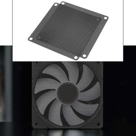 LT Easiyl 10Pcs PC Computer Fan Dust Filter Cooler Net Replacement Part 90 mm x 90mm Dust Filter Computer Fan Filter Cooler PVC Dustproof Case Cover Computer Mesh, Black