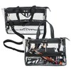 SHANY Clear Travel Makeup Bag - Cosmetics Organizer - Game