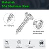 sourcing map M6 x 30mm (50 Pack) Flat Round Socket
