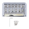 Hardtail Bridge with Saddles Metal 6 String Fixed Replacement for