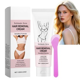 Intimate Area Hair Removal Cream,Bikini Hair Removal Creams,Fast Acting & Soothing Hair Remover,Depilatory Cream,Hair Remover Cream,Hair Removal Cream Sensitive Skin,Equipped with a Scraper