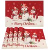 Dujoju Christmas Placemats, 12x18inch Christmas Placemats Set of 4, Christmas