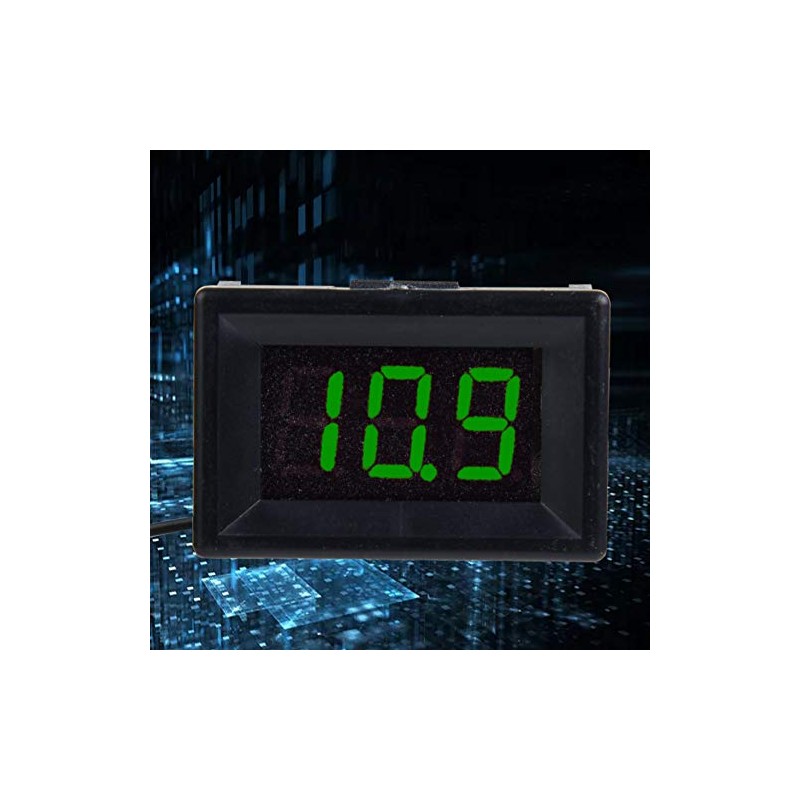 Voltímetro Digital LED, Medidor de Voltaje de Pantalla de 2,4-30