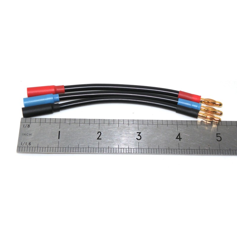4mm Male to 5mm Female Bullet Connector ESC Extension Lead,