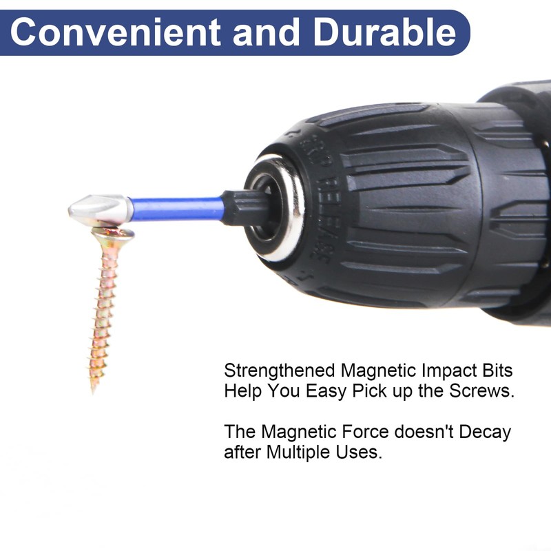 HPHOPE Professional Screwdriver Bit Set 10Pcs, Shockwave Bit Set Includes