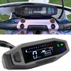 Shkalacar Motorcycle Digital Speedometer, Tachometer with 1-6 Speed LCD Display,