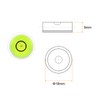 sourcing map Round Bubble Level 18x9mm Mini Circular Bullseye Spirit