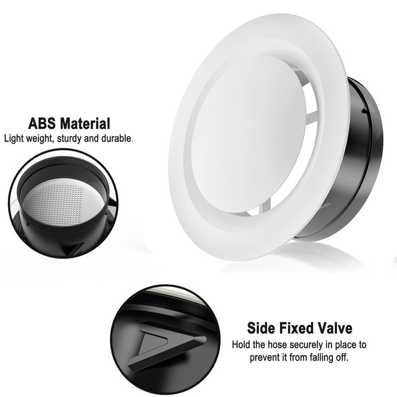 CSKB 2-Pack 6 Inch Round Vent Cover, Air Vent Covers