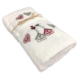 tex family Tiroler Love Towel Set White