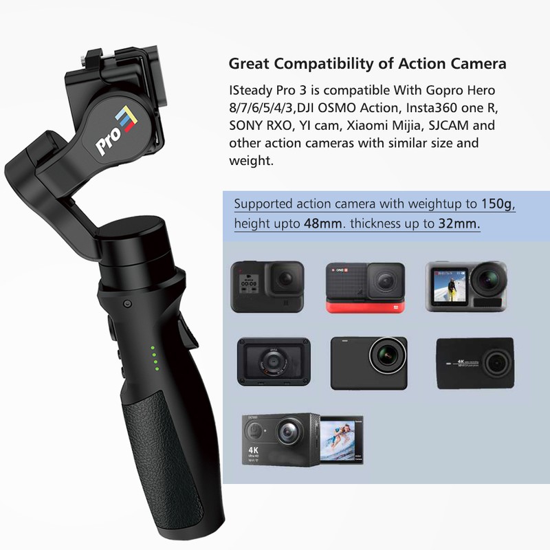 hohem iSteady Pro 3 Handheld 3-Axis WiFi Action Camera Gimbal