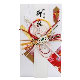 Suzuki Paper Festival Bag Design Gold Seal Crane Red Su-8027