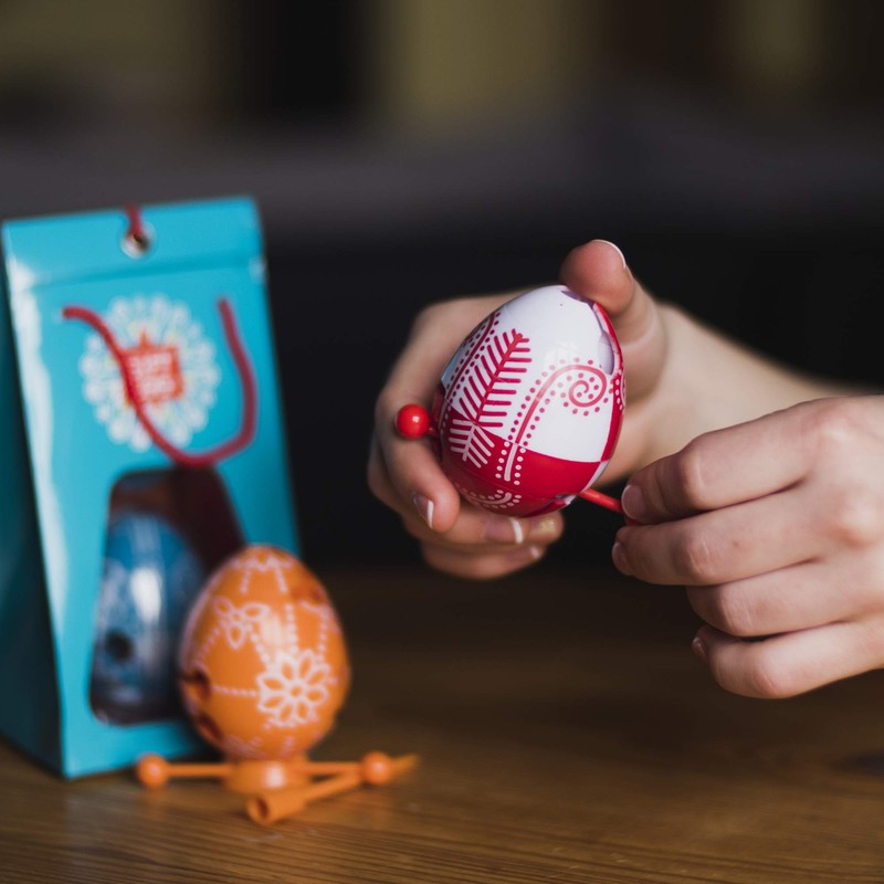 Easter Egg Orange 3D Maze Puzzle, Surprise Toy for Egg