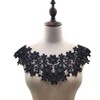 Embroidered Flowers Flower Lace Collar Applique, Embroidery Lace Trim Crochet