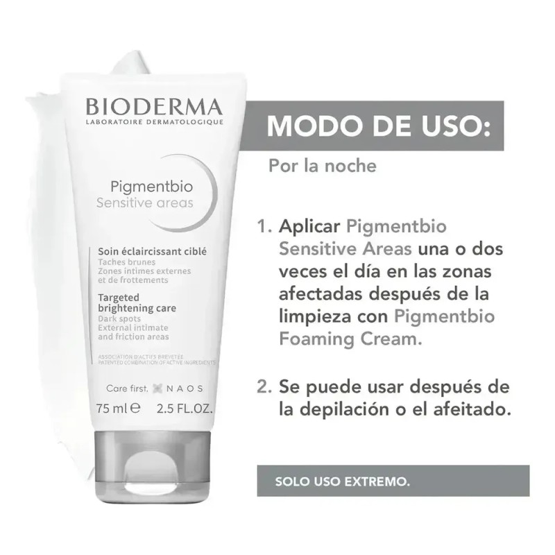 2pc Bioderma Pigmentbio Zonas Sensibles Crema Aclarante 75ml
