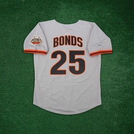 Majestic Barry Bonds 1999 San Francisco Giants Cooperstown Men's Grey Road Jersey - 2XL