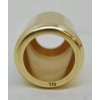 4 POLISHED BRASS 7/8" SMOOTH CANDLE FOLLOWERS - BURNERS -
