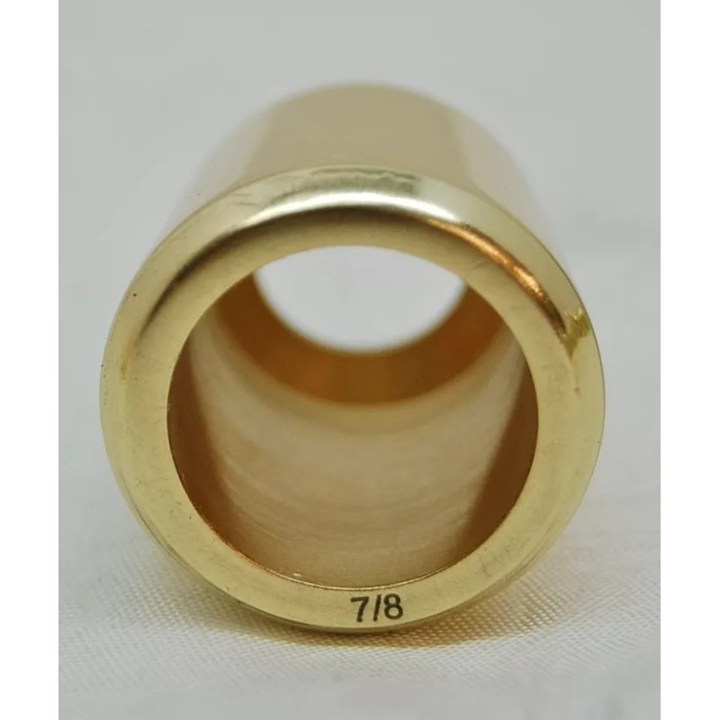 4 POLISHED BRASS 7/8" SMOOTH CANDLE FOLLOWERS - BURNERS -