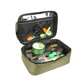 Hirisi Tackle Multipurpose Carp Fishing Bag - PVC Oxford Material Storage Fishing Reels Bait Fishing Tackle Bag, Green, Neutral Style