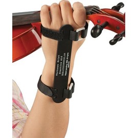 (Adult, Black) Virtuoso Wrist Practice Aid to Correct Form Left Wrist