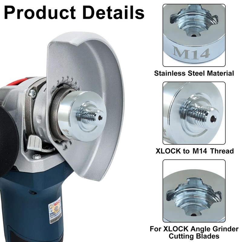 LifCratms XLOCK Adapter to M14 Thread Adapter Kit with Grinder