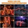 amadecohome Halloween Decorations Plastic Chain Lights, 10ft Outdoor Waterproof Orange