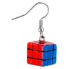 Drop Earring Rubix Cube Made With Acrylic by JOE COOL